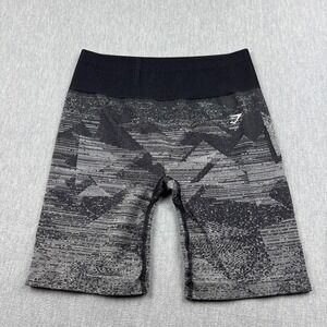 Gymshark Shorts Womens XL Black Adapt Ombre Seamless Yoga Gym Workout Athletic